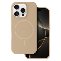 Viedtālruņa aizmugurējais vāciņš Apple iPhone 13 Pro Mag slim silicone Brown