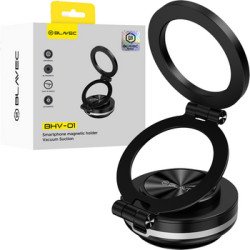 Viedtālruņa turētājs automašīnai Car holder BHV-01 electric, vacuum, magnetic Black