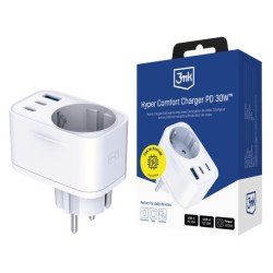 Strāvas adapteris Comfort Charger GaN 30W QC PD PPS 2C1A1S White