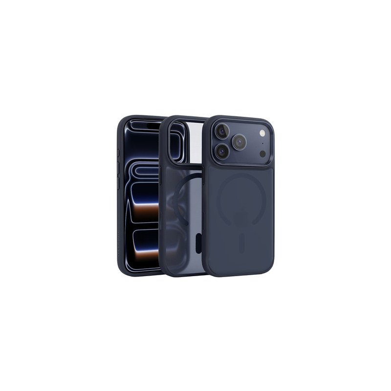 Viedtālruņa aizmugurējais vāciņš Apple iPhone 17 Pro Cloudy Case with Metal Camera Frame Blue