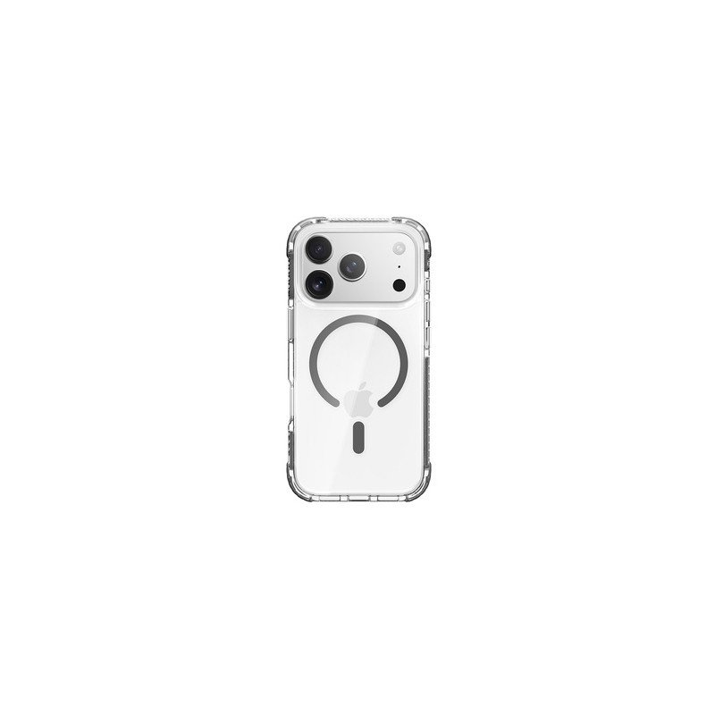 Viedtālruņa aizmugurējais vāciņš Apple iPhone 17 Pro Max Rock Crystal Clear Magnetic Black, Transparent
