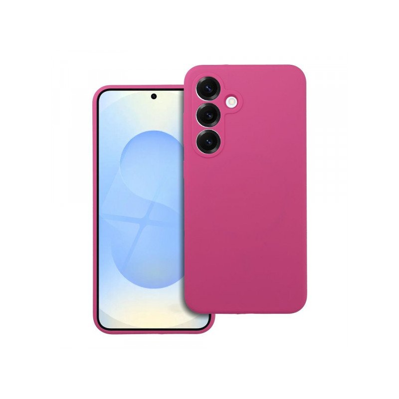 Viedtālruņa aizmugurējais vāciņš Samsung Galaxy A57 Silicon 2mm Dark Pink
