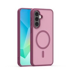 Viedtālruņa aizmugurējais vāciņš Samsung Galaxy A37 Full matte mag Pink, Transparent