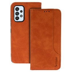 Viedtālruņa atveramais maciņš Samsung Galaxy A52 / A52 5G / A52s 5G Wonder Prime Case Brown