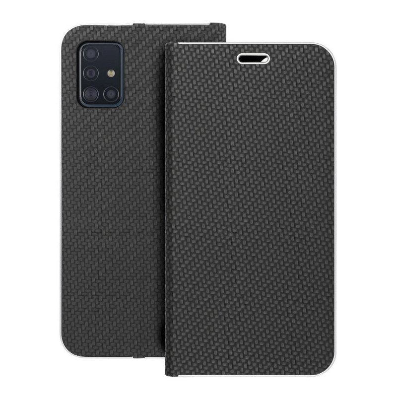 Viedtālruņa atveramais maciņš Samsung Galaxy A51 Luna Book Black