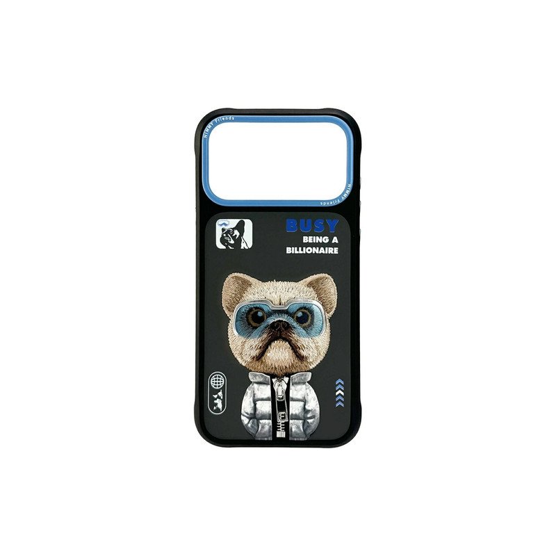 Viedtālruņa aizmugurējais vāciņš Apple iPhone 17 Pro Max Cool&Cute 2.0 Dog Black