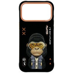Viedtālruņa aizmugurējais vāciņš Apple iPhone 17 Pro Cool&Cute 2.0 Gorilla Black