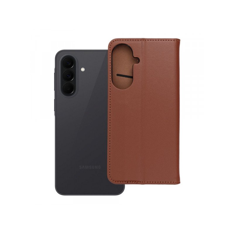 Viedtālruņa atveramais maciņš Samsung Galaxy A37 Leather Book Brown