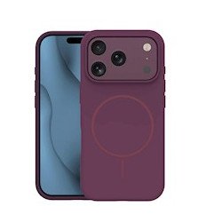 Viedtālruņa aizmugurējais vāciņš Apple iPhone 18 Pro Thin Mag Dark Red