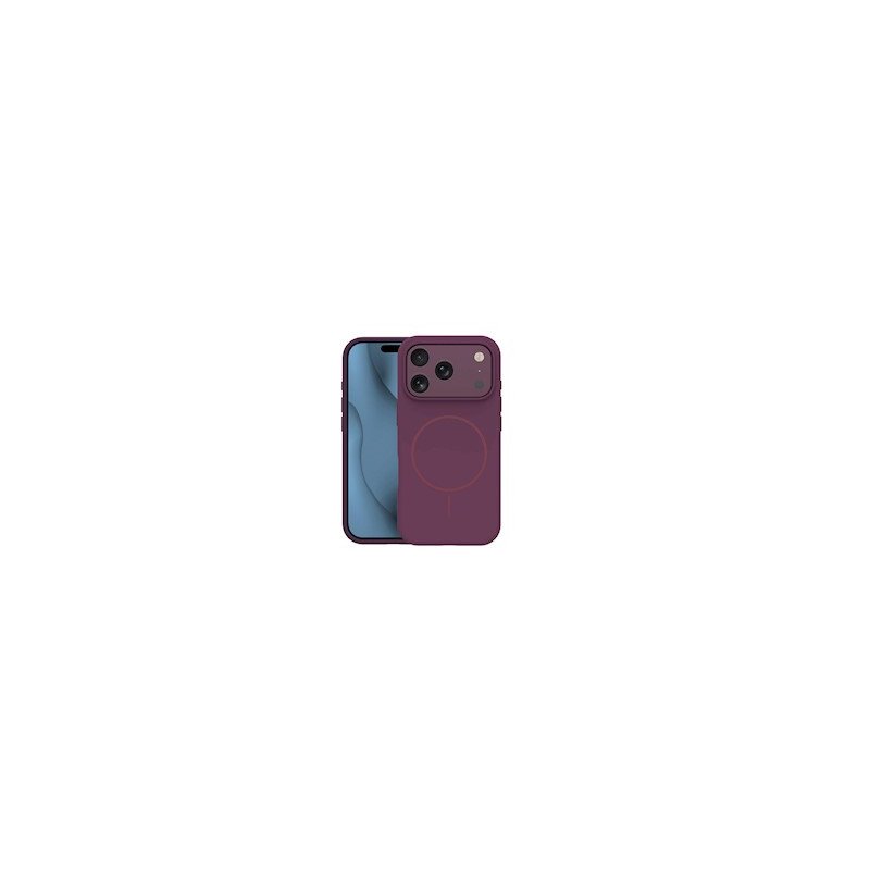 Viedtālruņa aizmugurējais vāciņš Apple iPhone 18 Pro Thin Mag Dark Red