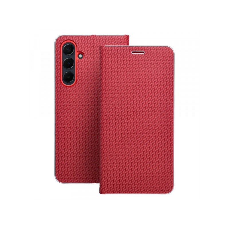 Viedtālruņa atveramais maciņš Samsung Galaxy A57 Luna Book Carbon Red