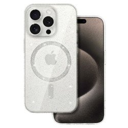 Viedtālruņa aizmugurējais vāciņš Apple iPhone 11 Glitter MagSafe Transparent