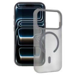 Viedtālruņa aizmugurējais vāciņš Apple iPhone 17 Slim Mag Grey, Transparent