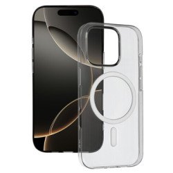 Viedtālruņa aizmugurējais vāciņš Apple iPhone 17 Pro Slim Mag Grey, Transparent