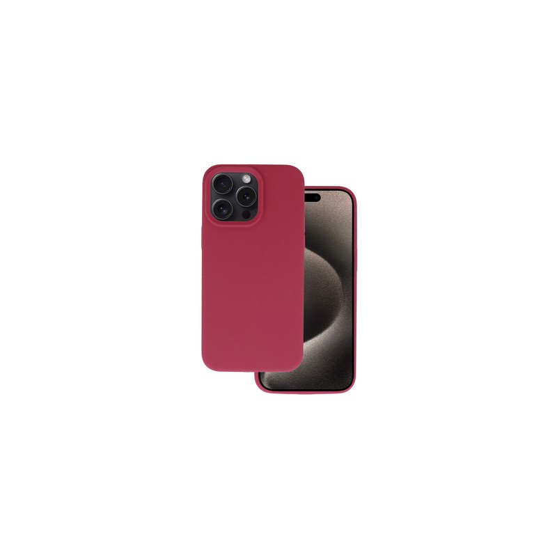 Viedtālruņa aizmugurējais vāciņš Apple iPhone 18 Pro Silicone Lite Maroon