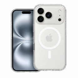 Viedtālruņa aizmugurējais vāciņš Apple Iphone 15 2.0MM Thick Clear Mag Transparent