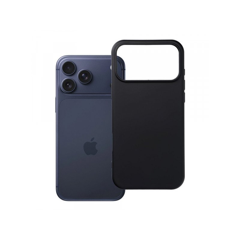 Viedtālruņa aizmugurējais vāciņš Apple iPhone 18 Pro Silicone case Black