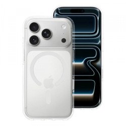 Viedtālruņa aizmugurējais vāciņš Apple iPhone 18 Pro Clear Hybrid Premium Mag Transparent