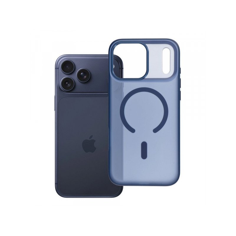 Viedtālruņa aizmugurējais vāciņš Apple iPhone 18 Pro Max Flexline Mag Cover Blue