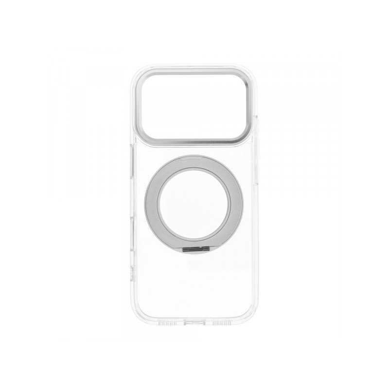 Viedtālruņa aizmugurējais vāciņš Apple iPhone 18 Pro Max Frame Circle Stand Transparent
