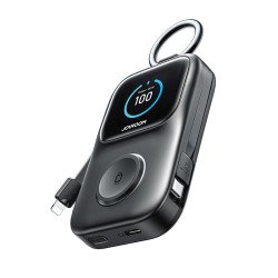Ārējā baterija JRW19 5000mAh Powerbank with 5W Wireless Watch Black