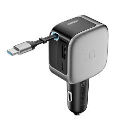 Auto lādētājs CC903P 100W Car Charger Dark grey