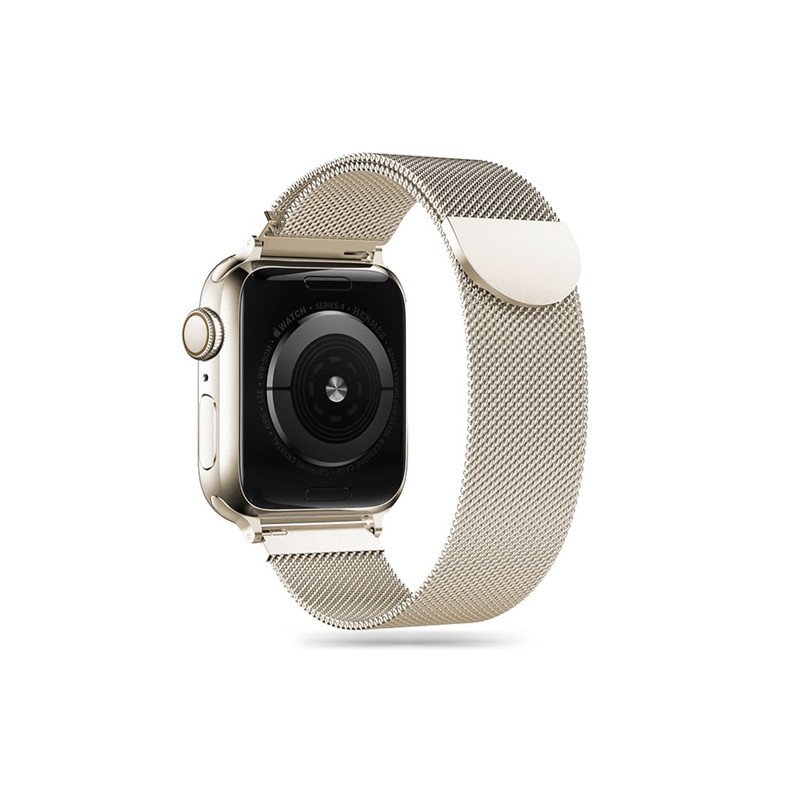Viedpulksteņa siksniņa MilaneseBand Apple Watch 38 / 40 / 41 mm Beige