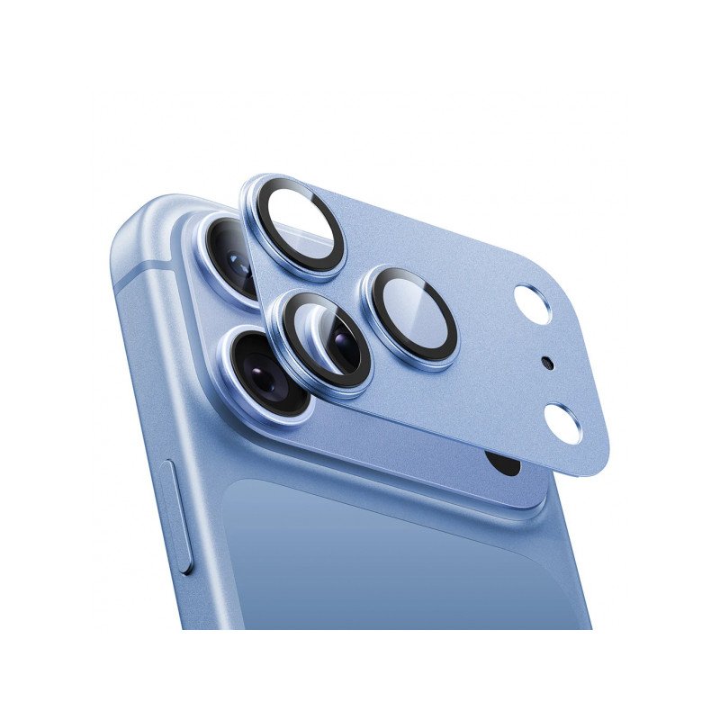 Viedtālruņa kameras aizsargstikls Apple iPhone 18 Pro Max GIA Dual All-Round Light Blue