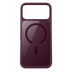 Viedtālruņa aizmugurējais vāciņš Apple iPhone 18 Pro Max Matte Glass Mag Burgundy