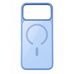 Viedtālruņa aizmugurējais vāciņš Apple iPhone 18 Pro Max Matte Glass Mag Light Blue