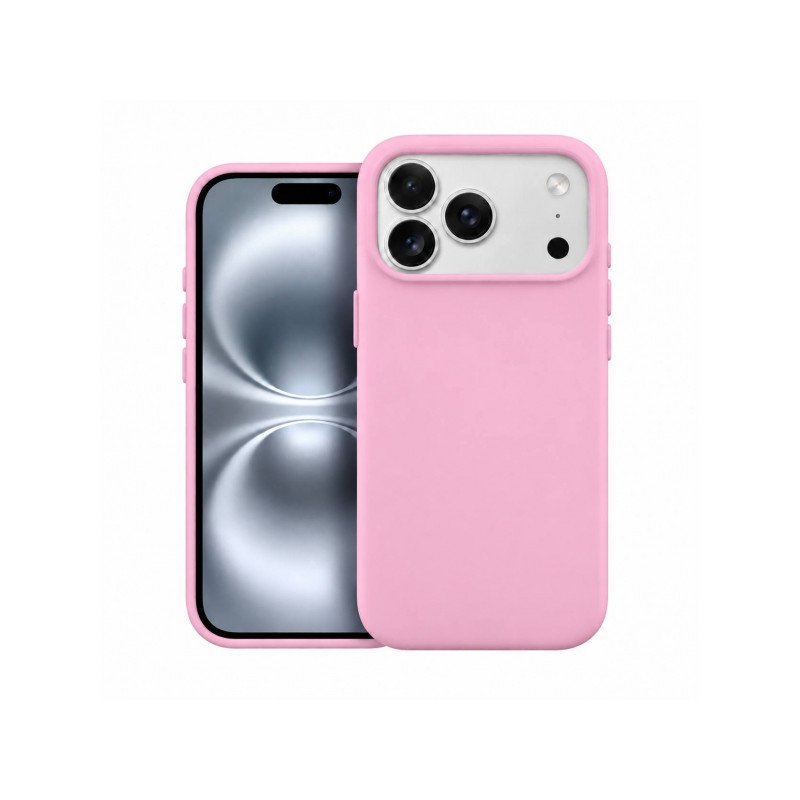 Viedtālruņa aizmugurējais vāciņš Apple iPhone 17 Silicone Case Mag MF Light Pink