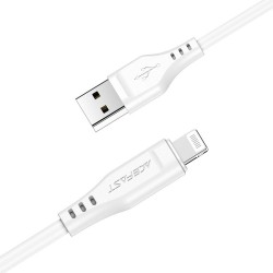 Apple USB A tp Lightning 8-pin MFI 2,4A C3-02 1,2m Balts