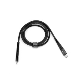 Universal cable Type C to Lightning PD 20W X91 3m Melns | mobilo.lv