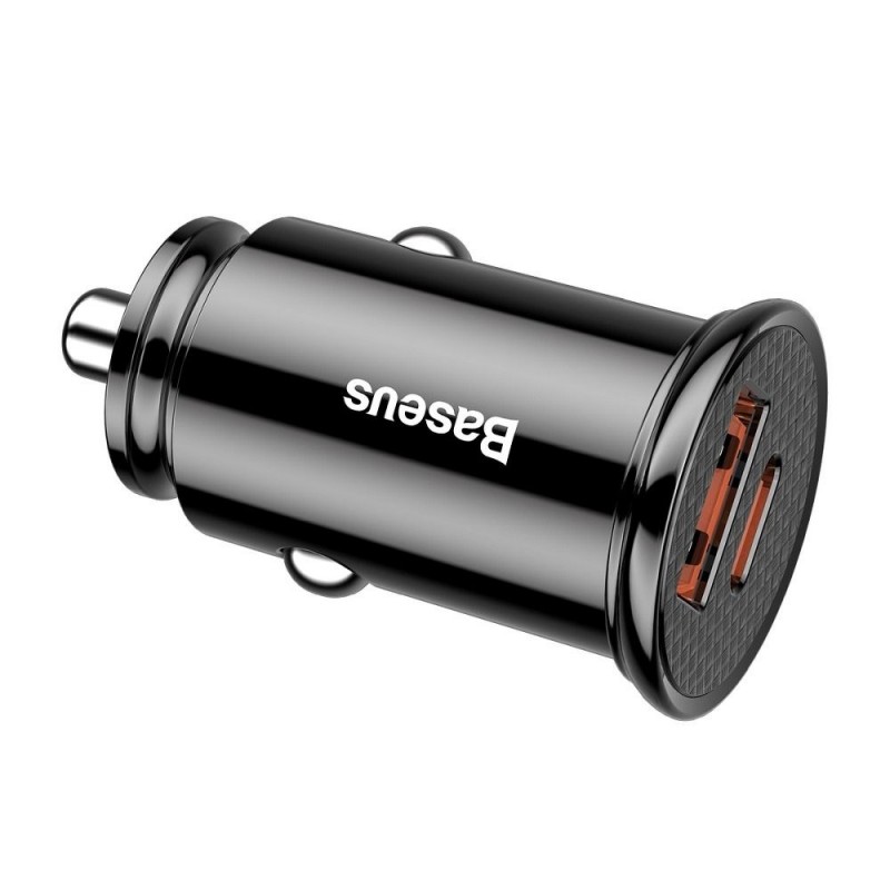 Baseus 30W PPS Car Charger(Power Delivery3.0 QC4.0+ SCP) Melns | mobilo.lv