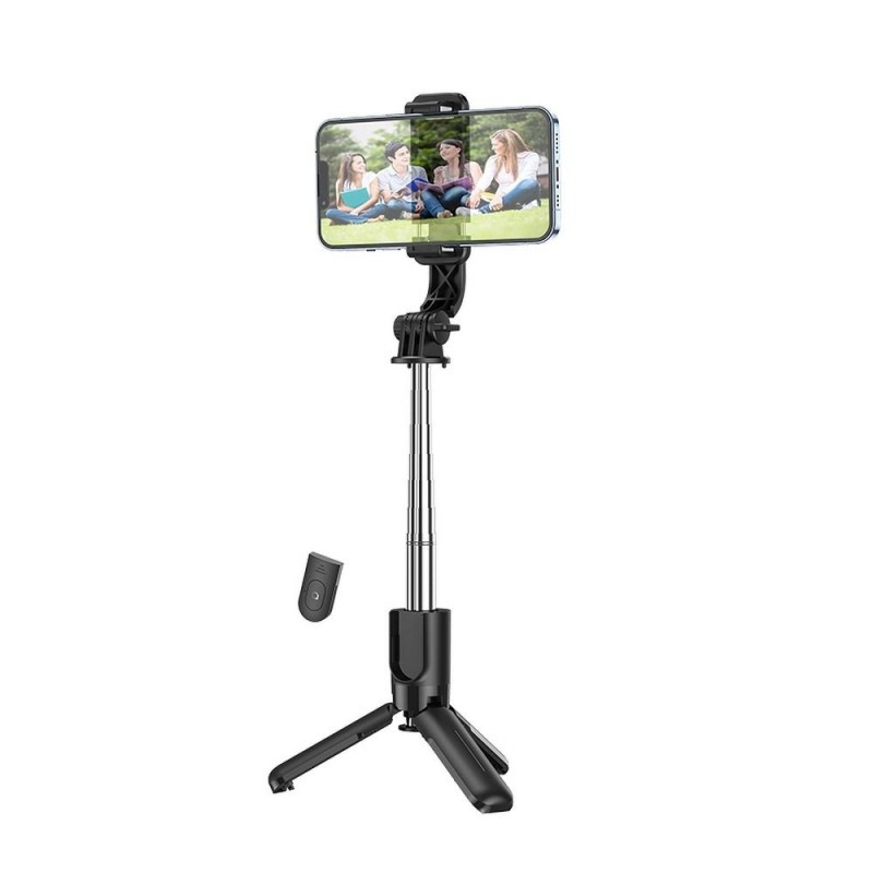 Hoco selfie stick with tripod Figure K17 Melns | mobilo.lv