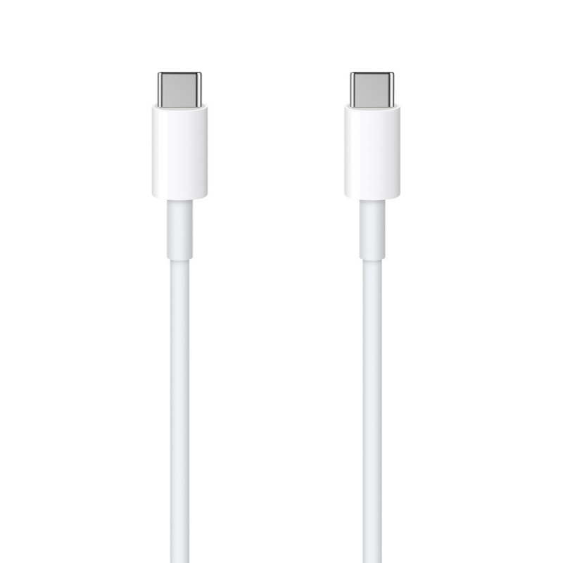 Type C USB-C - USB-C 1,0 m 3A Balts