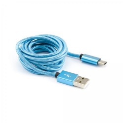 Universal microUSB 3,0 m 2A Balts | mobilo.lv