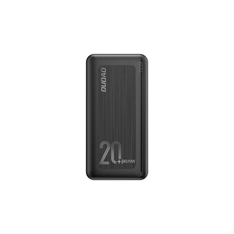 Universal 20000 mAh PD 20 W Quick Charge Melns|mobilo.lv