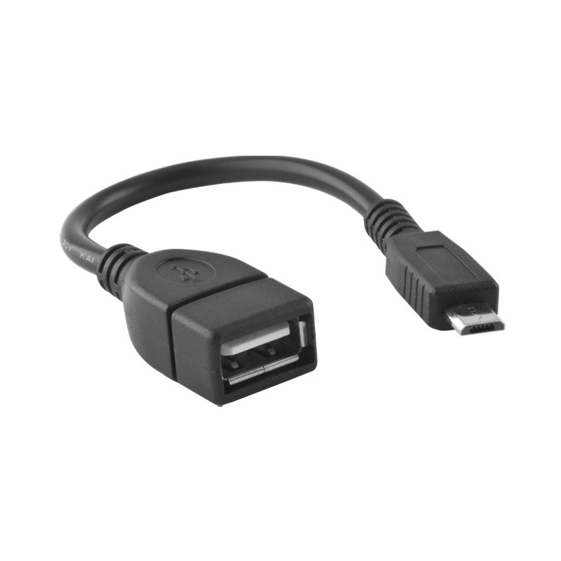 Universal adapter USB - microUSB Melns | mobilo.lv