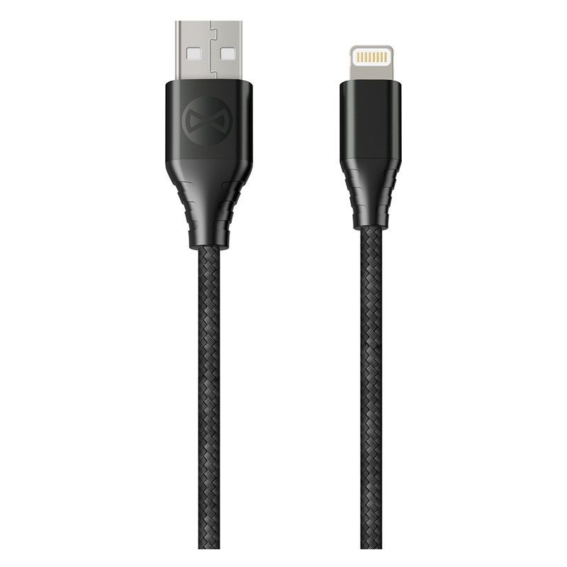 Universal MFI USB - Lightning 1,5 m 2,4A Melns