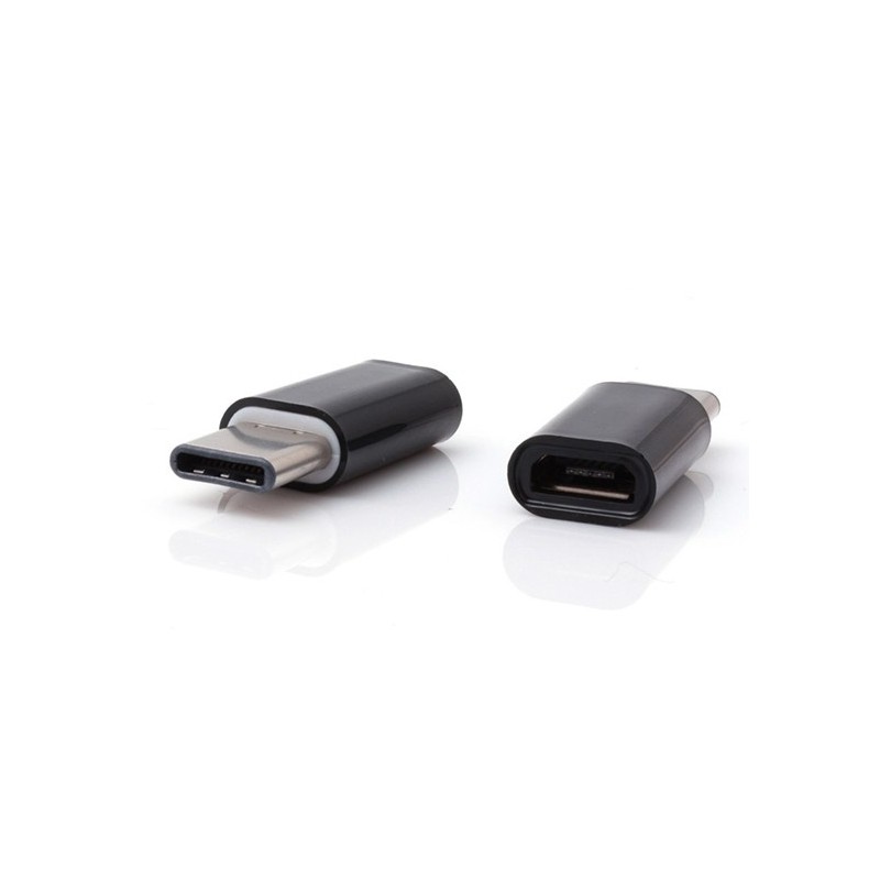 Universal Micro USB / MicroUSB TYPE C melns