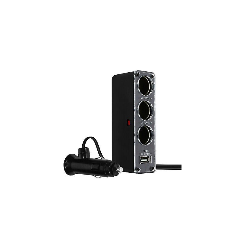 Universal splitter RGS-03 1x USB Melns
