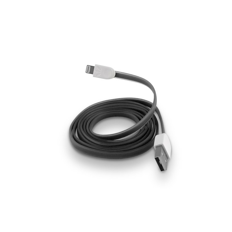 Universal USB - Lightning 1,0 m 1A Melns | mobilo.lv