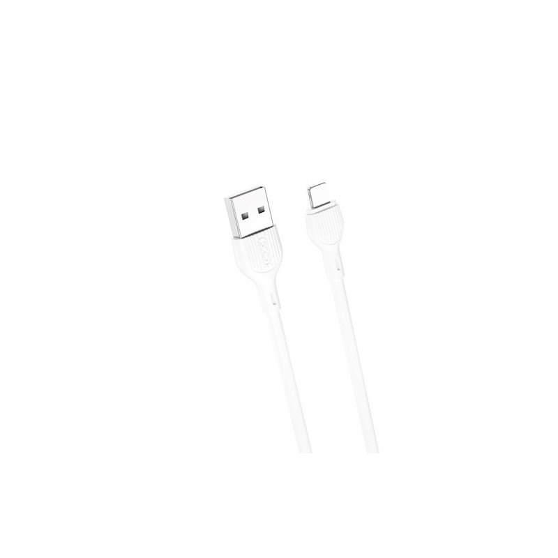 Universal USB - Lightning 1,0 m 2,4A Balts | mobilo.lv