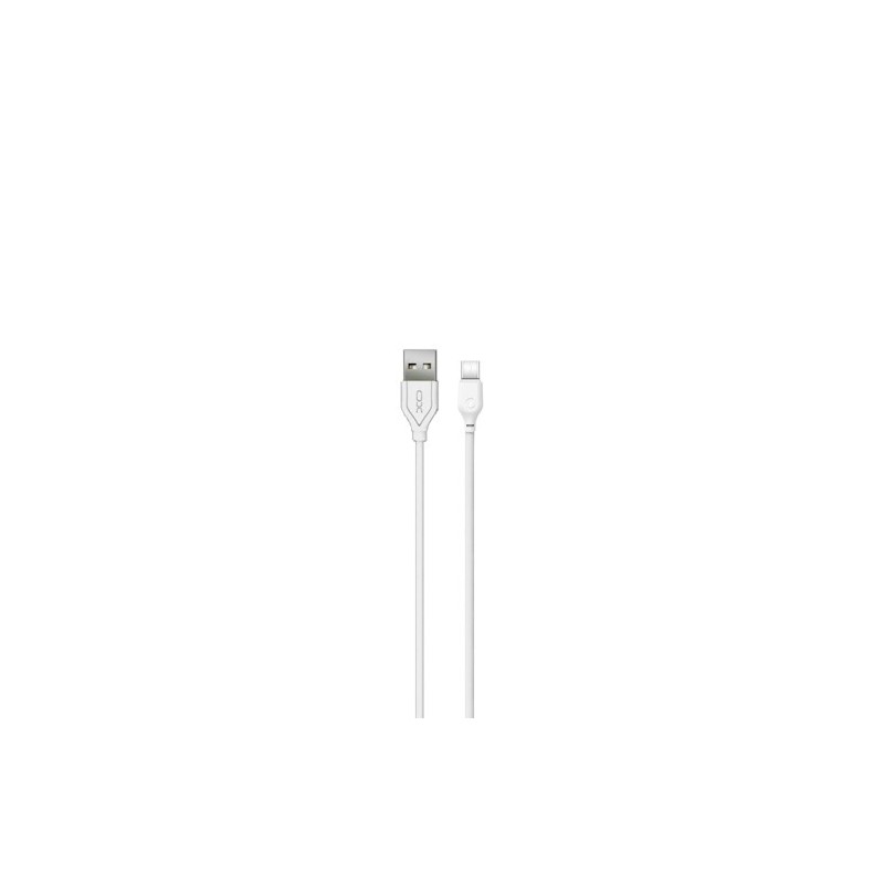 Universal USB - USB-C 1,0 m 2,1A Balts | mobilo.lv