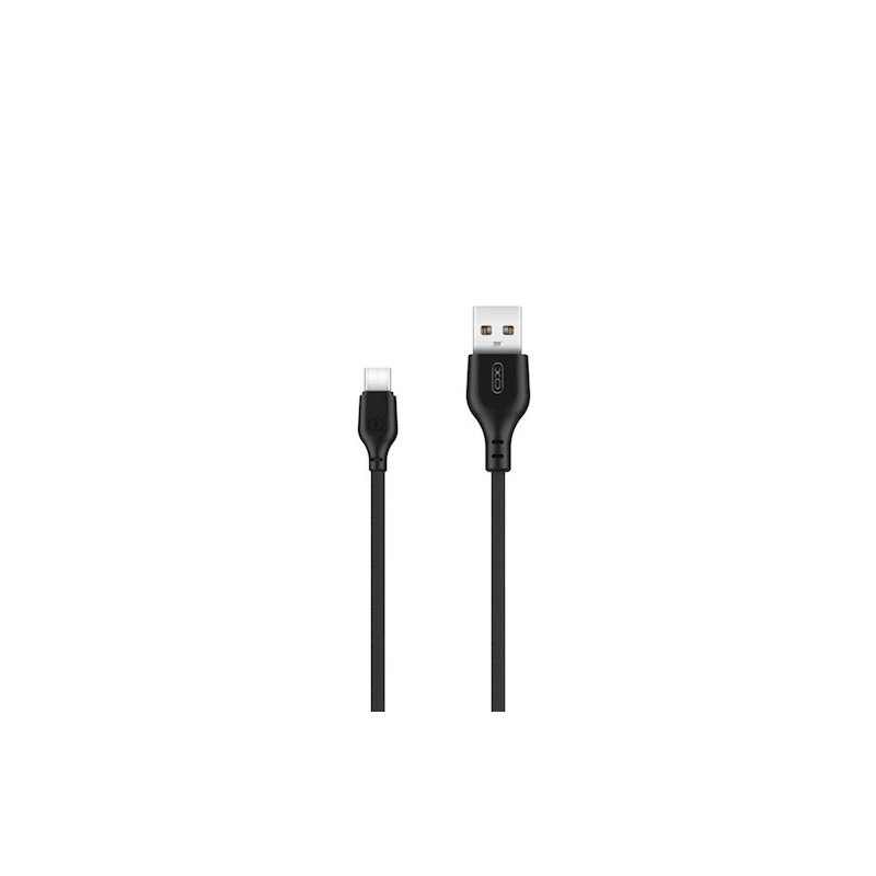 USB - USB-C 1,0 m 2,1A Melns | mobilo.lv