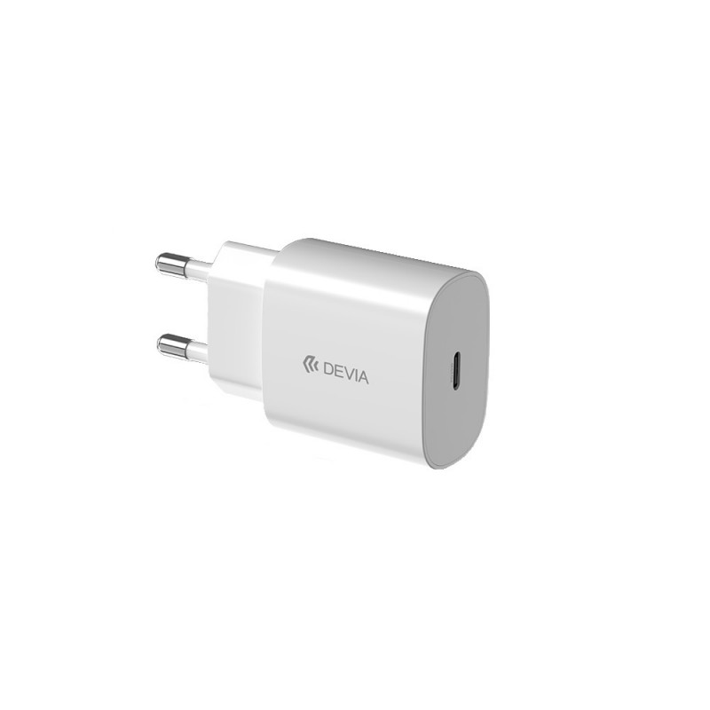 Devia wall charger Rocket PD 20W 1x USB-C Balts|mobilo.lv